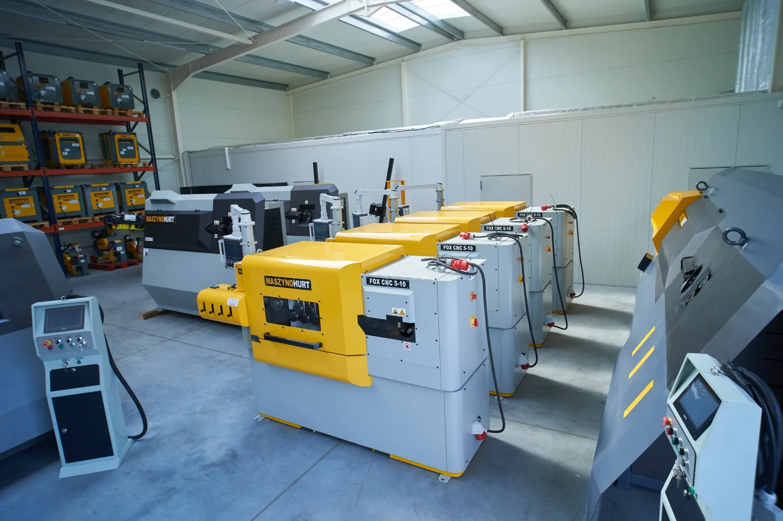 Masina de indreptat fier beton din colac FOX CNC 5-10 mm 9