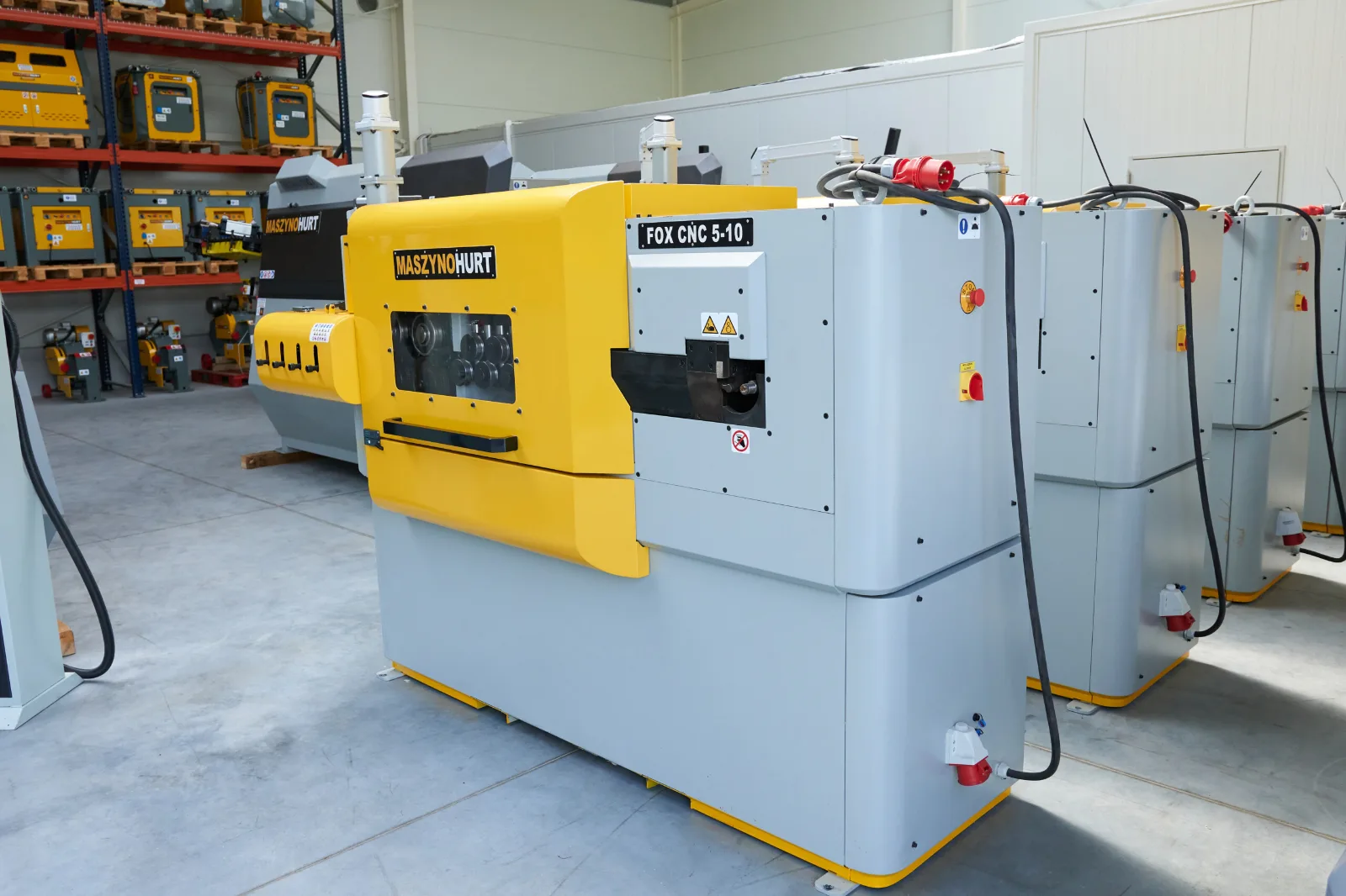 Masina de indreptat fier beton din colac FOX CNC 5-10 mm 2